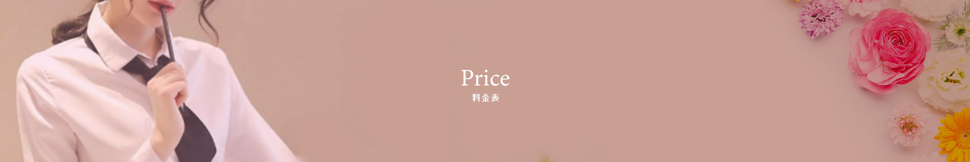 料金表　バナー